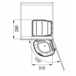 Franke Poubelle Sous évier Sorter Mini 1 Bac 17 Litres 515219 -Aqua Home Magasin sorter mini 515219 poubelle porte 1