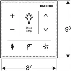 Aqua Home Magasin -Aqua Home Magasin tableau de commande mural 147038si1 pour abattant et wc complet blanc 1
