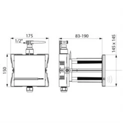 Plaque De Commande Pour Urinoir Tempomatic 4 430SBOX+430000 Inox Satiné Alim. Sur Secteur 11 Plaque De Commande Pour Urinoir Tempomatic 4 430SBOX+430000 Inox Satiné Alim. Sur Secteur -Aqua Home Magasin tempomatic 4 430sbox430000 inox satine alim sur secteur 4