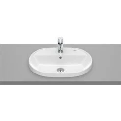 Roca Vasque The Gap Round 55x40 Cm Blanc Brillant