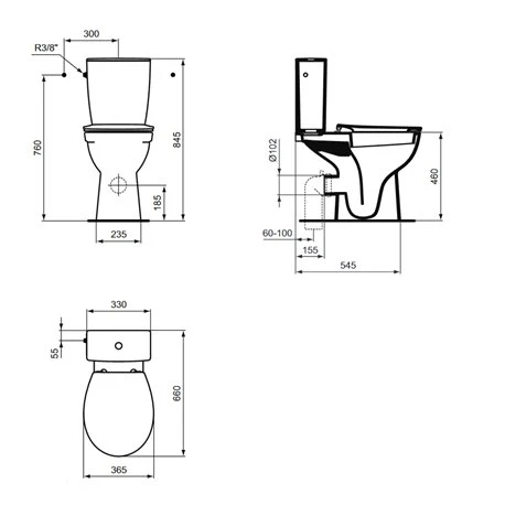WC à Poser Ulysse+ Surélevé, Prêt à Poser Avec Abattant 5 WC à Poser Ulysse+ Surélevé, Prêt à Poser Avec Abattant – Image 3