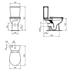 WC à Poser Ulysse Prêt à Poser -Aqua Home Magasin ulysse p020101 pret a poser 2