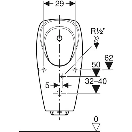 Geberit Urinoir Tamina Commande Intégrée, Alimentation Par Générateur 5 Geberit Urinoir Tamina Commande Intégrée, Alimentation Par Générateur – Image 3