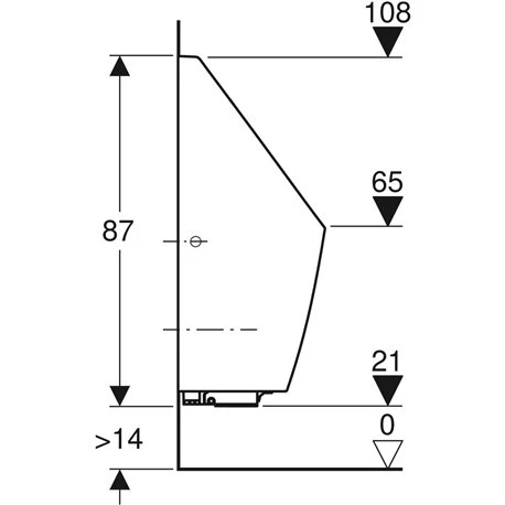 Geberit Urinoir Tamina Commande Intégrée, Alimentation Par Générateur 6 Geberit Urinoir Tamina Commande Intégrée, Alimentation Par Générateur – Image 4
