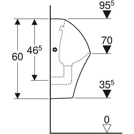 Geberit Urinoir Narva Sans Eau, Sortie Encastrée Ou Apparente 6 Geberit Urinoir Narva Sans Eau, Sortie Encastrée Ou Apparente – Image 4