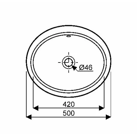 Geberit Vasque VariForm Ovale 48 Cm Avec Trop Plein 4 Geberit Vasque VariForm Ovale 48 Cm Avec Trop Plein – Image 2