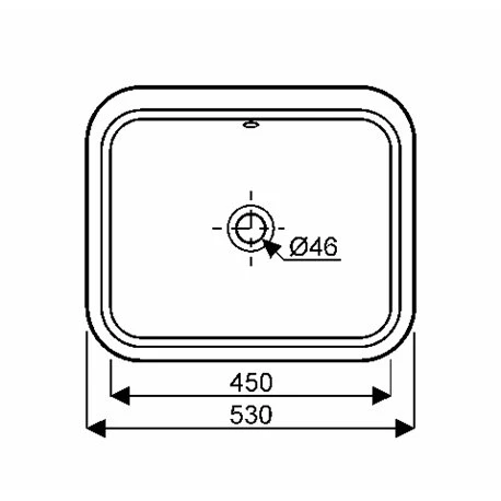 Geberit Vasque VariForm Rectangulaire 53 Cm Avec Trop Plein 5 Geberit Vasque VariForm Rectangulaire 53 Cm Avec Trop Plein – Image 3