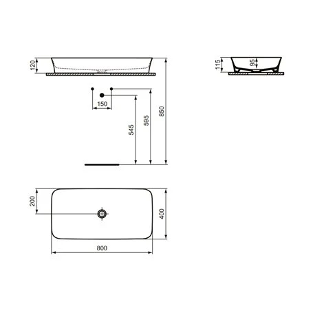 Ideal Standard Vasque Ipalyss Sauge 80x40 Cm Sans Trop Plein Et Sans Plage De Robinetterie 3 Ideal Standard Vasque Ipalyss Sauge 80x40 Cm Sans Trop Plein Et Sans Plage De Robinetterie