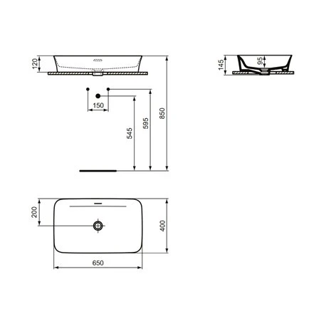 Ideal Standard Vasque Ipalyss Cachemire 65x40 Cm Avec Trop Plein Et Sans Plage De Robinetterie 3 Ideal Standard Vasque Ipalyss Cachemire 65x40 Cm Avec Trop Plein Et Sans Plage De Robinetterie