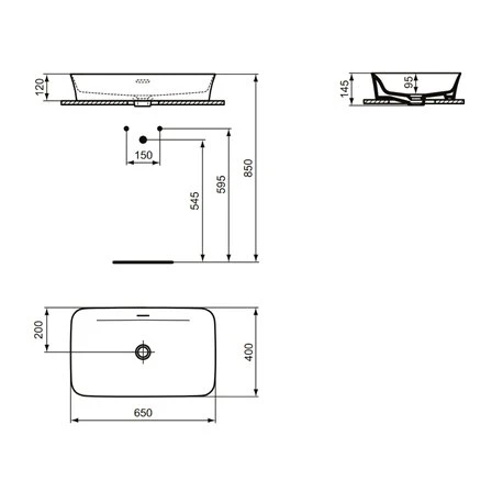 Ideal Standard Vasque Ipalyss Gris Ardoise 65x40 Cm Avec Trop Plein Et Sans Plage De Robinetterie 3 Ideal Standard Vasque Ipalyss Gris Ardoise 65x40 Cm Avec Trop Plein Et Sans Plage De Robinetterie