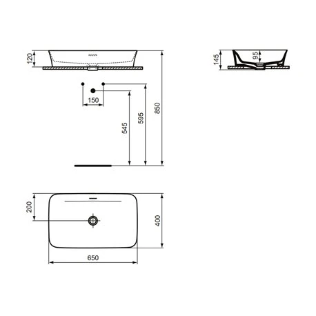 Ideal Standard Vasque Ipalyss Sauge 65x40 Cm Avec Trop Plein Et Sans Plage De Robinetterie 3 Ideal Standard Vasque Ipalyss Sauge 65x40 Cm Avec Trop Plein Et Sans Plage De Robinetterie