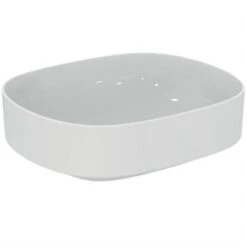 Ideal Standard Vasque Linda-X 45x38 Cm Blanc Brillant, Sans Trou Robinetterie, Sans Trop Plein