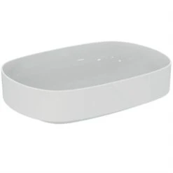 Ideal Standard Vasque Linda-X 55x38 Cm Blanc Brillant, Sans Trou Robinetterie, Sans Trop Plein