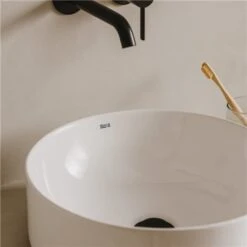 Roca Vasque Ona Ø37 Cm Blanc Brillant 12 Roca Vasque Ona Ø37 Cm Blanc Brillant -Aqua Home Magasin vasque ona o37 cm blanc brillant 4