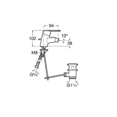 Roca Robinet Bidet Victoria Chromé 5 Roca Robinet Bidet Victoria Chromé – Image 3