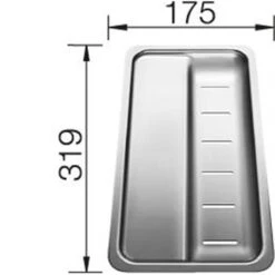 Blanco Panier Vide-sauce 225251 Clasic Pro 319x175 Mm -Aqua Home Magasin vide sauce classic pro 5s 225251 inox 2