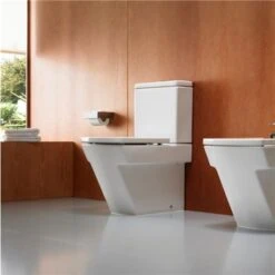 Roca WC à Poser Hall Blanc Brillant, 35,5x76,5x59,5 Cm -Aqua Home Magasin wc hall a342628000 a341620000 2