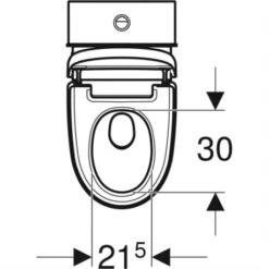 Geberit WC à Poser AquaClean Maïra Classic Sans Bride 4-6 Litres -Aqua Home Magasin wc sur pied aquaclean maira classic 146243111 habillage lateral stratifie blanc 44x59x40 cm 2