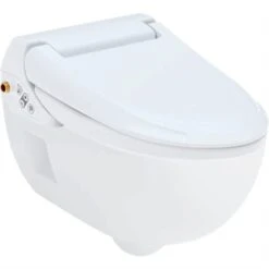 Geberit WC Suspendu AquaClean 4000 146.135.11.1 505x485x400 Mm Frein De Chute -Aqua Home Magasin wc suspendu aquaclean 4000 146135111 blanc alpin 3
