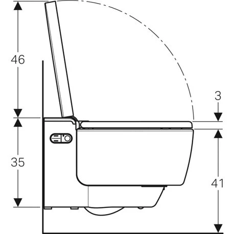 Geberit WC Suspendu AquaClean Maïra Comfort 146.218.21.1 590x395x380 Mm Chromé Brillant 5 Geberit WC Suspendu AquaClean Maïra Comfort 146.218.21.1 590x395x380 Mm Chromé Brillant – Image 3