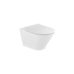 Roca WC Suspendu The Gap Round Blanc 35x54x44 Cm, Avec Abattant Frein De Chute