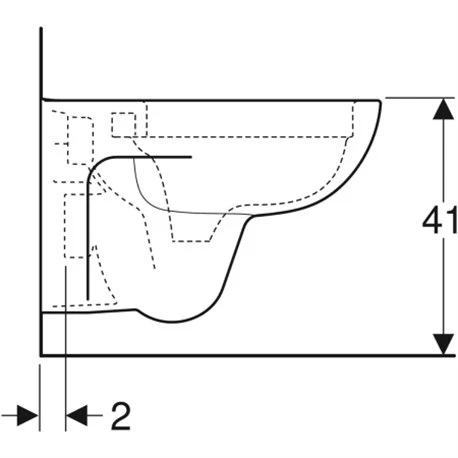 Geberit WC Suspendu Renova 203050000 540x355x340 Mm Avec Bride 4 Geberit WC Suspendu Renova 203050000 540x355x340 Mm Avec Bride – Image 2
