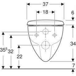 Geberit WC Suspendu Renova 500.699.01.1 540x370x405 Mm Sans Bride 8 Geberit WC Suspendu Renova 500.699.01.1 540x370x405 Mm Sans Bride -Aqua Home Magasin wc suspendu renova 500699011 charnieres non declipsables 1
