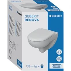 Geberit WC Suspendu Renova 500.699.01.1 540x370x405 Mm Sans Bride 11 Geberit WC Suspendu Renova 500.699.01.1 540x370x405 Mm Sans Bride -Aqua Home Magasin wc suspendu renova 500699011 charnieres non declipsables 4