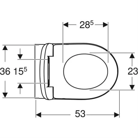 Geberit WC Suspendu Renova 500.800.00.1 530x370x390 Mm Frein De Chute 5 Geberit WC Suspendu Renova 500.800.00.1 530x370x390 Mm Frein De Chute – Image 3