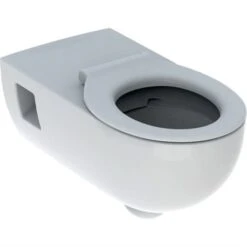 Geberit WC Suspendu PMR Renova Comfort 500.819.00.1 700x360x385 Mm Sans Bride -Aqua Home Magasin wc suspendu renova comfort 500819001 rallonge semi carene avec lunette d abattant 3