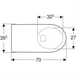 Geberit WC Suspendu PMR Renova Comfort 500.918.00.1 700x355x340 Mm Avec Bride 8 Geberit WC Suspendu PMR Renova Comfort 500.918.00.1 700x355x340 Mm Avec Bride -Aqua Home Magasin wc suspendu renova comfort 500918001 rallonge sans trous d abattant wc 2