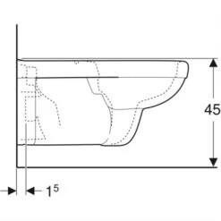 Geberit WC Suspendu PMR Renova Comfort Square 208560000 700x390x450 Mm Avec Bride -Aqua Home Magasin wc suspendu renova comfort square 208560000 rallonge 2
