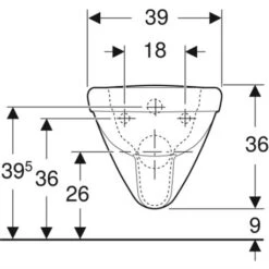 Geberit WC Suspendu PMR Renova Comfort Square 208560000 700x390x450 Mm Avec Bride -Aqua Home Magasin wc suspendu renova comfort square 208560000 rallonge 3