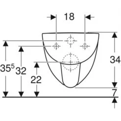 Geberit WC Suspendu Renova Compact 203245000 480x355x340 Mm Avec Bride -Aqua Home Magasin wc suspendu renova compact 203245000 sans abattant wc 1