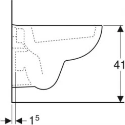 Geberit WC Suspendu Renova Compact 203245000 480x355x340 Mm Avec Bride -Aqua Home Magasin wc suspendu renova compact 203245000 sans abattant wc 2