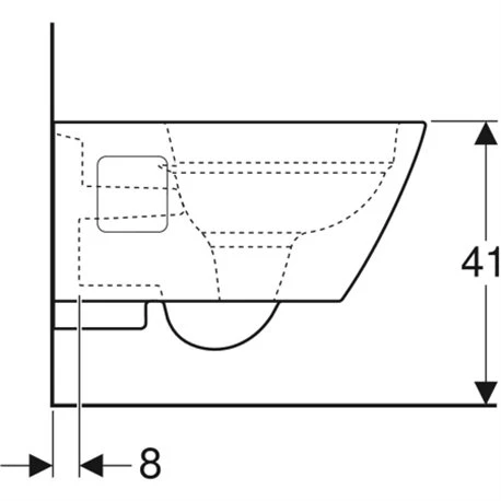 Geberit WC Suspendu Renova Plan 500.378.01.1 540x330x350 Mm Avec Bride 4 Geberit WC Suspendu Renova Plan 500.378.01.1 540x330x350 Mm Avec Bride – Image 2