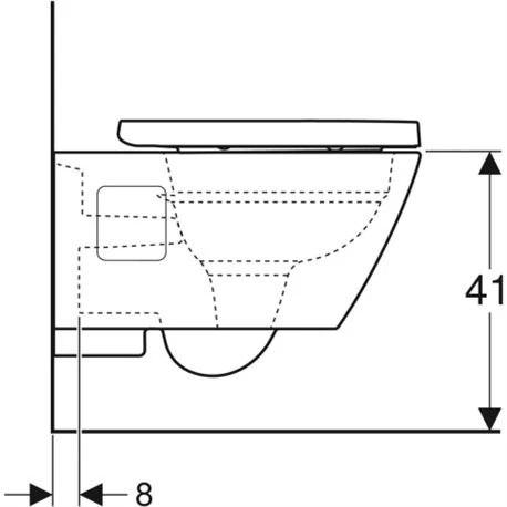 Geberit WC Suspendu Renova Plan 500.816.00.1 356x374x540 Mm Sans Bride 4 Geberit WC Suspendu Renova Plan 500.816.00.1 356x374x540 Mm Sans Bride – Image 2