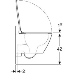 Geberit WC Suspendu Smyle Square 501.619.00.1 490x350x375 Mm Sans Bride 7 Geberit WC Suspendu Smyle Square 501.619.00.1 490x350x375 Mm Sans Bride -Aqua Home Magasin wc suspendu smyle square 501619001 490x350x375 mm frein de chute 1